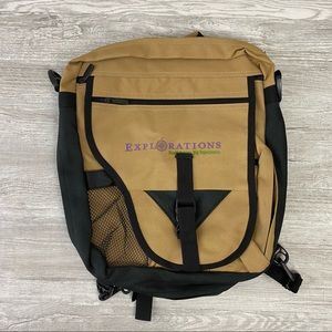 NWOT Exploration Tan & Black Back pack